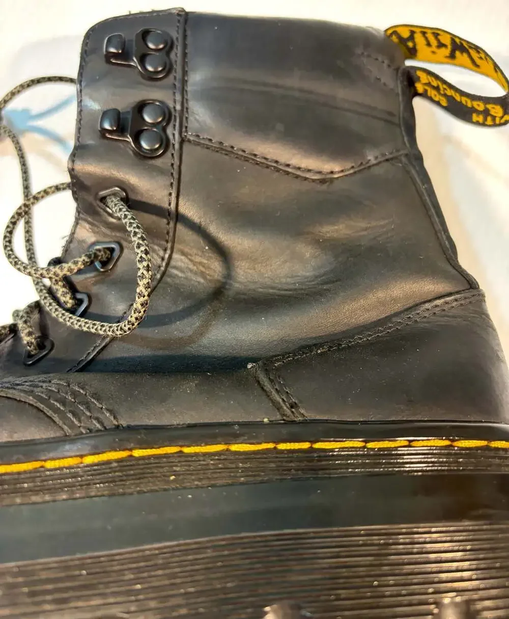 Dr. Martens Tarik Leather Boots Black Men’s US 10 EU 43 Combat Utility